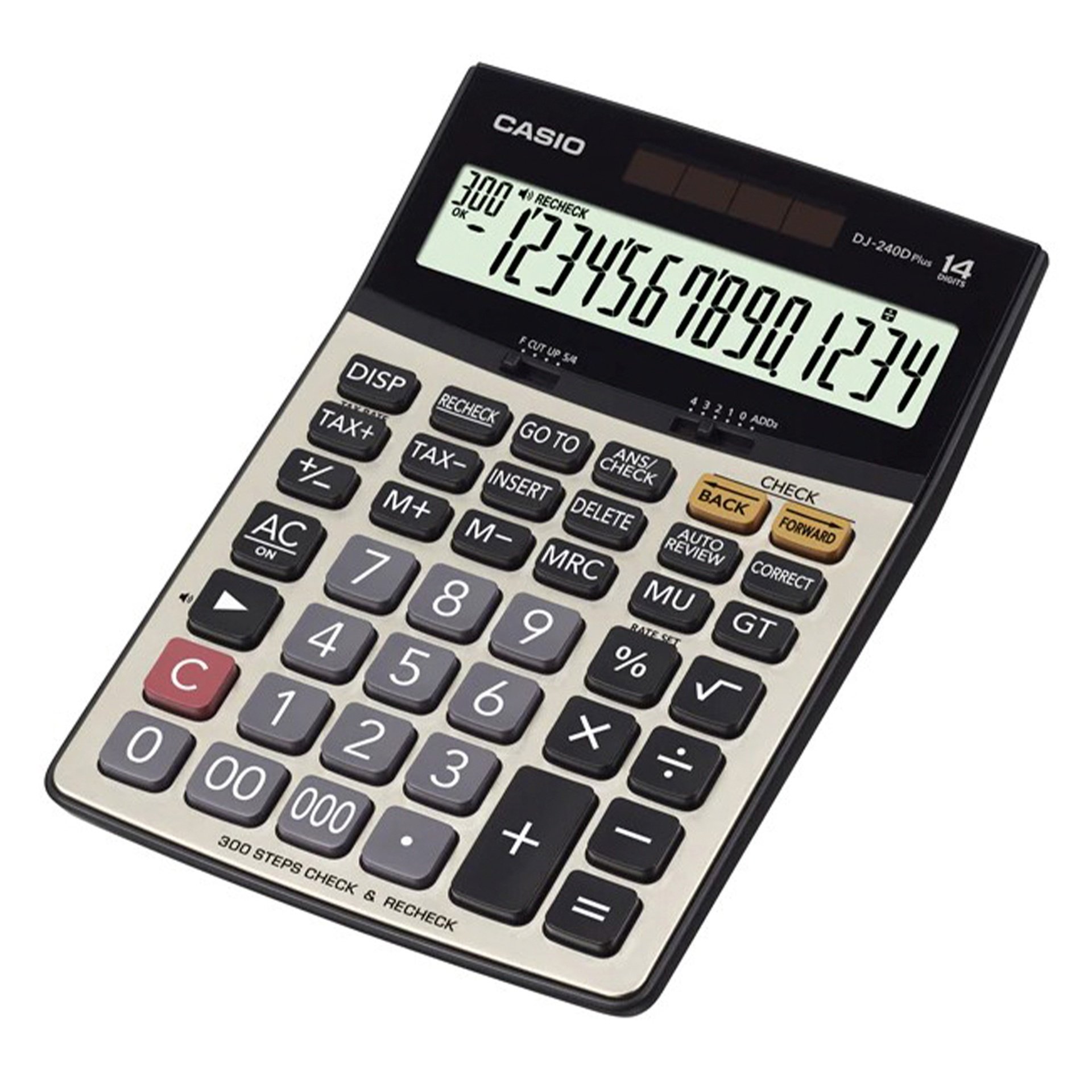 كاسيو ألة حاسبة مكتبية 14 خانة DJ-240D Plus