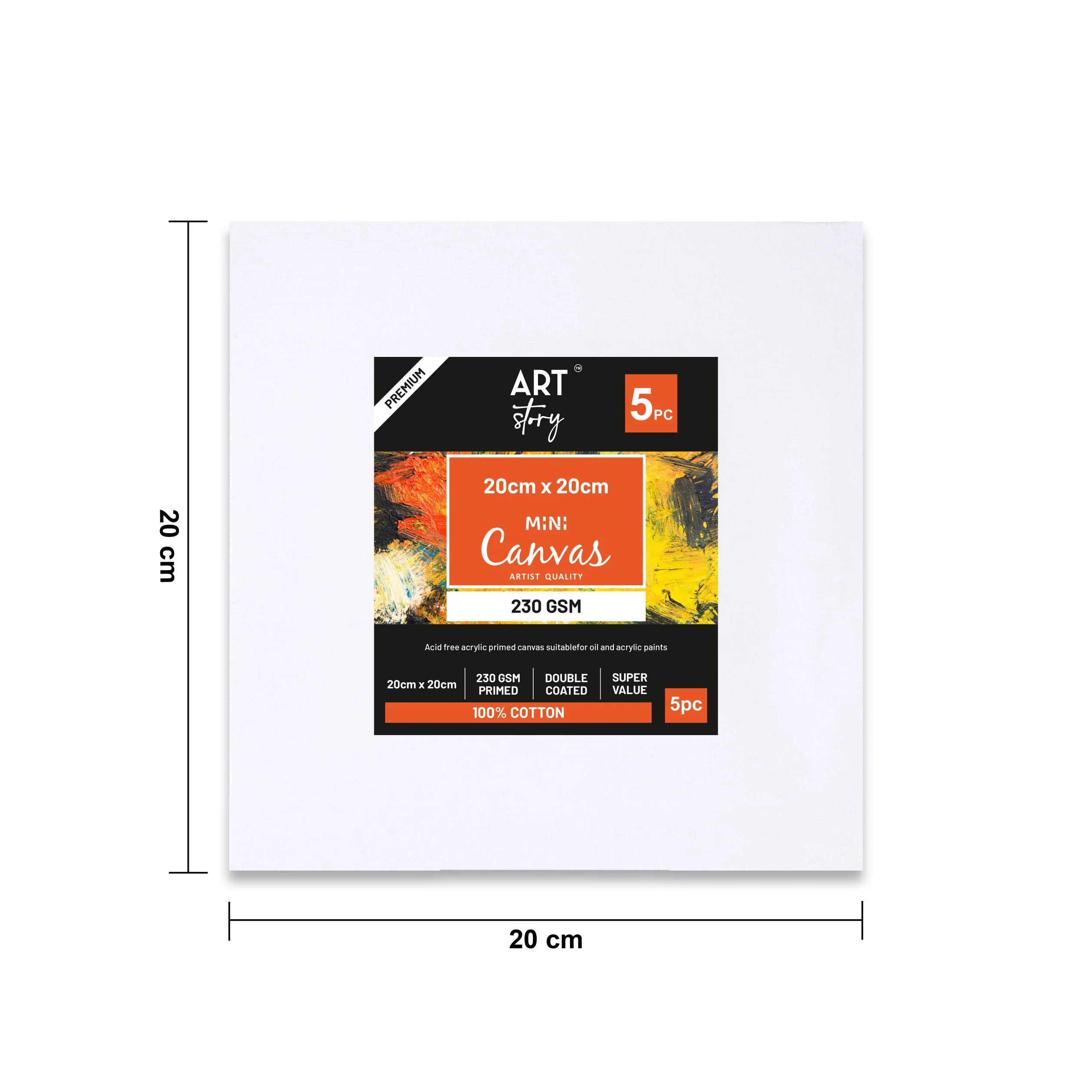 لوحة كانفس 20*20 سم