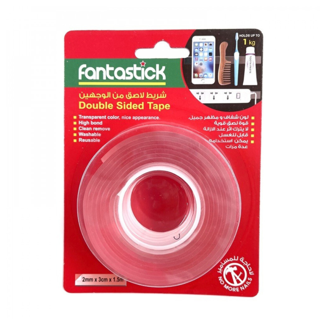 لصق وجهين شفاف